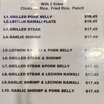 Pampanga Kitchen - Menu 10/5/24 Pearl City Highlands Food Court - Food Court Near Me - Pearl City, Hawaii Pampanga Kitchen - Menu 10/5/24 Pearl City Highlands Food Court - Food Court Near Me - Pearl City, Hawaii