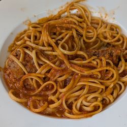 Spaghetti with meatballs (my kid loved it)