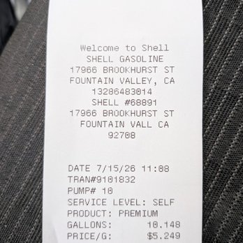 Shell - Cheaper than usual gas prices - as of 7/15/2026 - Gas Stations Near Me - Fountain Valley, California