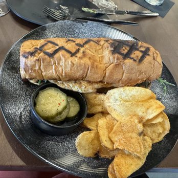 Slate Table + Bar - Blackened redfish baguette - Wine Bars Near Me - League City, Texas Slate Table + Bar - Blackened redfish baguette - Wine Bars Near Me - League City, Texas