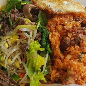 Gushi - Bimbim bab and Kimchee fried rice - Korean Near Me - Los Angeles, California Gushi - Bimbim bab and Kimchee fried rice - Korean Near Me - Los Angeles, California
