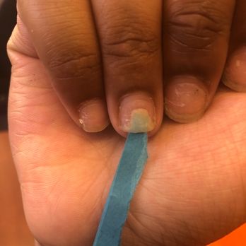 Modish Nail Spa - Put a paper in it just to show how far down my nail was lifted - Nail Salons Near Me - Harrisburg, North Carolina Modish Nail Spa - Put a paper in it just to show how far down my nail was lifted - Nail Salons Near Me - Harrisburg, North Carolina