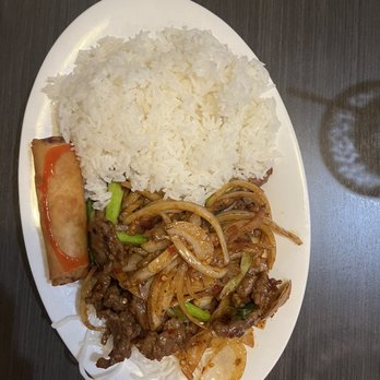 Chef Bo - Dinner Combo plate - 5. Mongolian Beef Combo - Chinese Near Me - Elk Grove, California