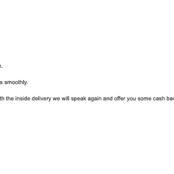 Elite Anywhere - This was the email I received confirming I would be offered some form of refund/cash back. - Movers Near Me - Commerce, California Elite Anywhere - This was the email I received confirming I would be offered some form of refund/cash back. - Movers Near Me - Commerce, California