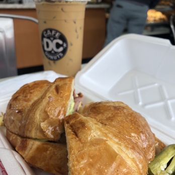 DC Cafe Donuts - Vietnamese coffee and sausage egg croissant - Donuts Near Me - Reseda, California