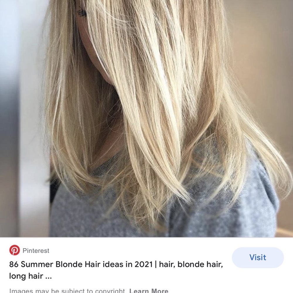 This is the hair color that I showed to the stylist, who claimed that she could do it.