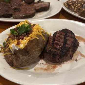 Black Angus Steakhouse - Filet Mignon Center Cut w/Loaded Baked Potato - Steakhouses Near Me - Pearl City, Hawaii Black Angus Steakhouse - Filet Mignon Center Cut w/Loaded Baked Potato - Steakhouses Near Me - Pearl City, Hawaii