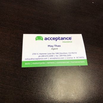 Acceptance Insurance - Auto Insurance Near Me - Stockton, California