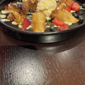 P.F. Chang's - Banana spring roll with vanilla ice cream. Yum. - Chinese Near Me - Reno, Nevada P.F. Chang's - Banana spring roll with vanilla ice cream. Yum. - Chinese Near Me - Reno, Nevada