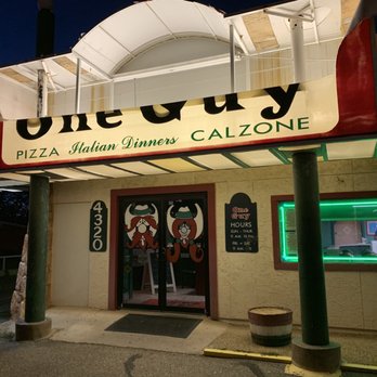 One Guy From Italy Family Restaurant - One Guy. Sad sign - Italian Near Me - Lubbock, Texas