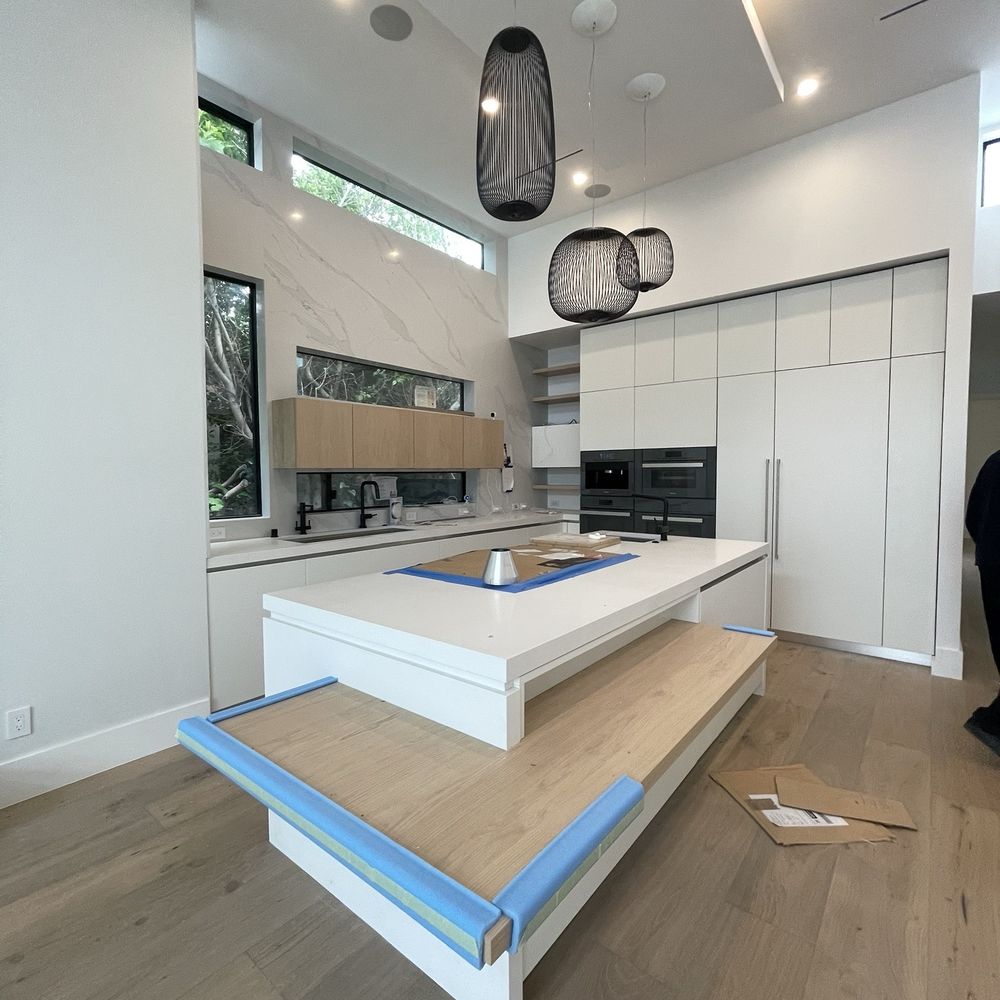 a kitchen being remodeled a kitchen being remodeled
