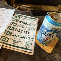 Buck's Bar & Grill - Daily Specials with a Busch NA