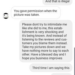 When asked multiple times nicely to delete the photo. They blocked the user