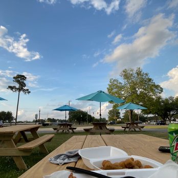 Page's Okra Grill - a plate of food on a picnic table - Food Trucks Near Me - Moncks Corner, South Carolina
