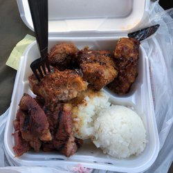 Turkey tail, rice, smoked corned beef