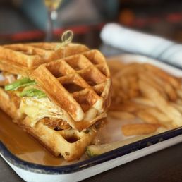 Chicken and Waffles Sandwich