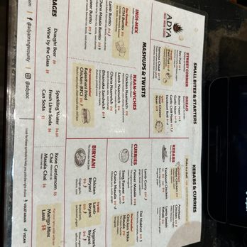 ADYA - Menu - Indian Near Me - Anaheim, California ADYA - Menu - Indian Near Me - Anaheim, California