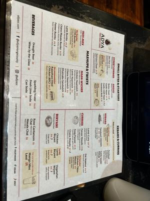 Menu photo 1 ADYA Anaheim, CA Menu photo 1 ADYA Anaheim, CA