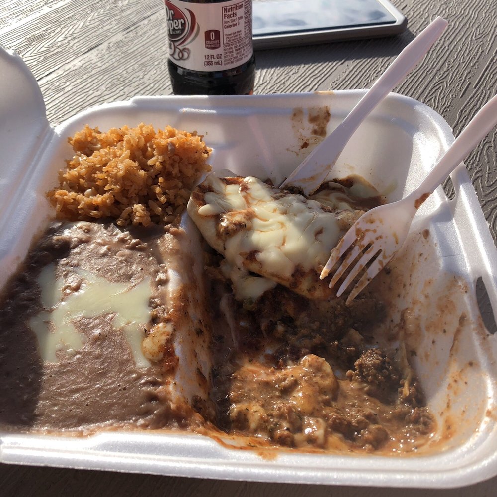 Taqueria San Jose - Lunch especial number 2, rice beans and burrito - super cheap for such a large portion - really hit the spot. - Mexican Near Me - Tifton, Georgia Taqueria San Jose - Lunch especial number 2, rice beans and burrito - super cheap for such a large portion - really hit the spot. - Mexican Near Me - Tifton, Georgia