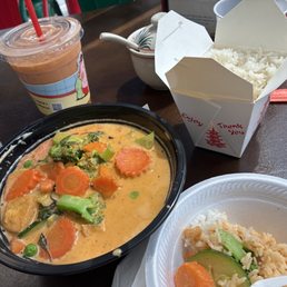 Panang Curry Thai tea Panang Curry Thai tea