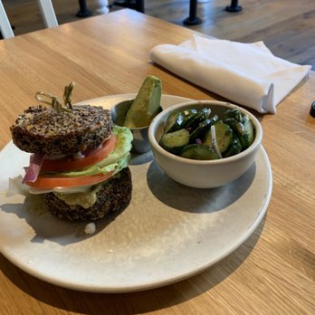 True Food Kitchen - Inside Out Quinoa Burger - New American Near Me - Boca Raton, Florida