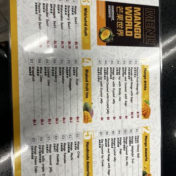 Mango World - menu - Desserts Near Me - Las Vegas, Nevada Mango World - menu - Desserts Near Me - Las Vegas, Nevada