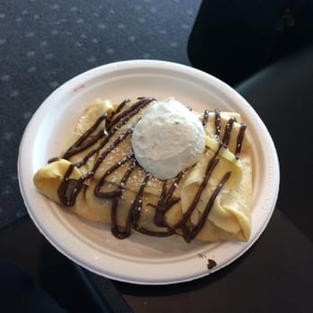 The Magic Pan - In the Nutella crepe it is only on top... Lame. I added both fruits - Desserts Near Me - Denver, Colorado The Magic Pan - In the Nutella crepe it is only on top... Lame. I added both fruits - Desserts Near Me - Denver, Colorado