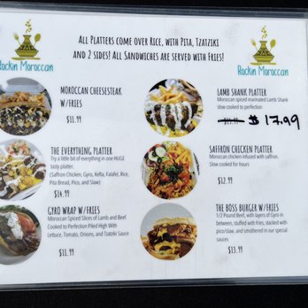Rockin' Moroccan - 20MAY2023 Entrée menu - Moroccan Near Me Rockin' Moroccan - 20MAY2023 Entrée menu - Moroccan Near Me