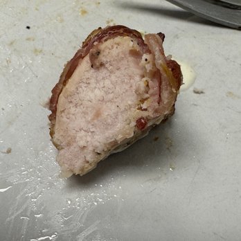 Aroma do Brazil - Dry, overcooked bacon wrapped chicken. Not fresh. - Brazilian Near Me - Aurora, Colorado Aroma do Brazil - Dry, overcooked bacon wrapped chicken. Not fresh. - Brazilian Near Me - Aurora, Colorado