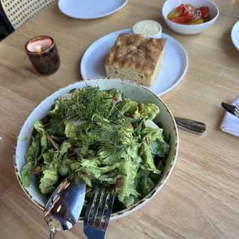 Rosalie - Little gem salad, focaccia, and picked peppers - Italian Near Me - Covina, California Rosalie - Little gem salad, focaccia, and picked peppers - Italian Near Me - Covina, California