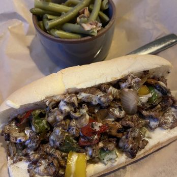Chill's on the Creek - Beef cheese steak - American Near Me - Wimberley, Texas Chill's on the Creek - Beef cheese steak - American Near Me - Wimberley, Texas
