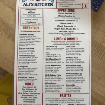 Ali’s kitchen - Mexican Near Me - Lakeport, California