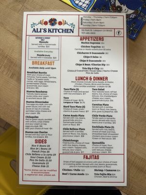 Menu photo 2 Ali’s kitchen Lakeport, CA