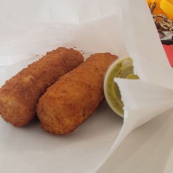 Sanguich - Big crispy yummy ham croquettes - Cuban Near Me - Miami, Florida Sanguich - Big crispy yummy ham croquettes - Cuban Near Me - Miami, Florida