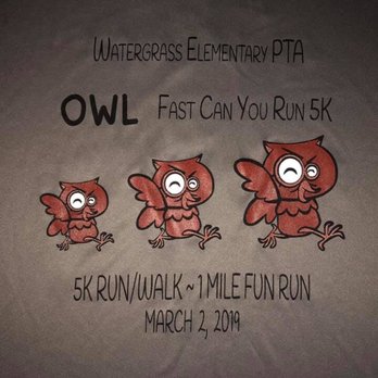 watergrass PTA 5k and Fun Run - Front of race dry wick race shirt - Active Life Near Me - Wesley Chapel, Florida watergrass PTA 5k and Fun Run - Front of race dry wick race shirt - Active Life Near Me - Wesley Chapel, Florida