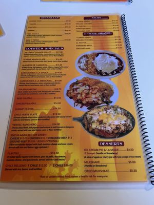Menu photo 7 Coyote's Den Cafe Aguila, AZ Menu photo 7 Coyote's Den Cafe Aguila, AZ
