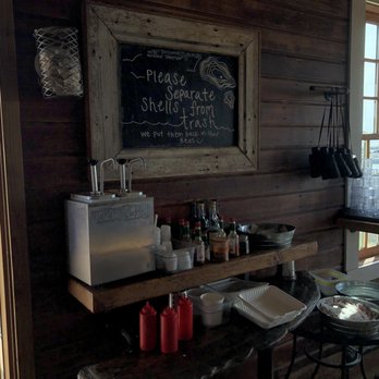 Drayton Harbor Oyster Company - Condiments station~ - Live/Raw Food Near Me - Blaine, Washington