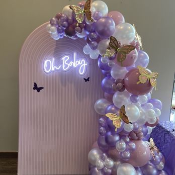 Bloom Balloon - Baby shower lilac, pink and gold set up - Balloon Services Near Me - Milpitas, California Bloom Balloon - Baby shower lilac, pink and gold set up - Balloon Services Near Me - Milpitas, California