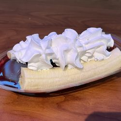 Graff Dairy - Special of the day: Triple Berry Split: Blueberry soft serve,cherries,strawberries,raspberry, without the graham cracker topping.