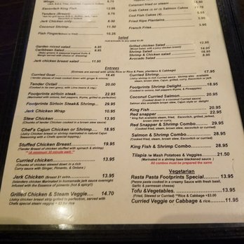 Footprints Cafe - Menu - Caribbean Near Me - Brooklyn, New York