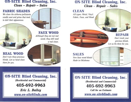 On-Site Blind Cleaning