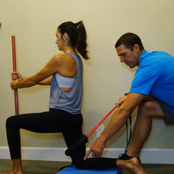 Galan Sports Chiropractic - Maui marathon runner rehabilitating with corrective therapeutic exercise.