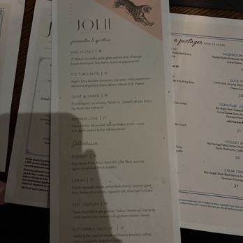 Jolie - Menu - Cocktail Bars Near Me - New Orleans, Louisiana