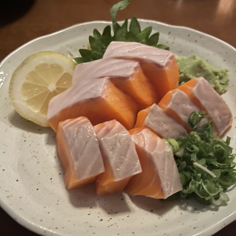 Oku Izakaya Bar - King salmon sashimi. - Sushi Bars Near Me - Vancouver, British Columbia Oku Izakaya Bar - King salmon sashimi. - Sushi Bars Near Me - Vancouver, British Columbia