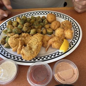 Cafe Acadiana - Fried catfish with okra lunch special - Cajun/Creole Near Me - Silverhill, Alabama Cafe Acadiana - Fried catfish with okra lunch special - Cajun/Creole Near Me - Silverhill, Alabama