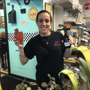 Gel's Kitchen 2 - Gel with her GREAT mimosa at Gel's Kitchen 2! - Breakfast & Brunch Near Me - Warwick, Rhode Island