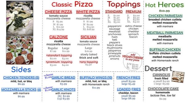 Menu photo 2 Pizza Heroes Henderson, NV