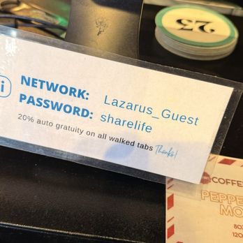 Lazarus Brewing - WiFi password - Breweries Near Me - Austin, Texas