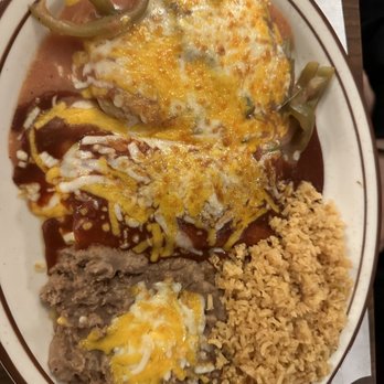Amor Indio - Chile relleno and enchilada medium plate - Mexican Near Me - City Industry, California