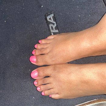 Ritz Nails Salon - Beautiful shellac pink pedicure - Nail Salons Near Me - Houston, Texas Ritz Nails Salon - Beautiful shellac pink pedicure - Nail Salons Near Me - Houston, Texas